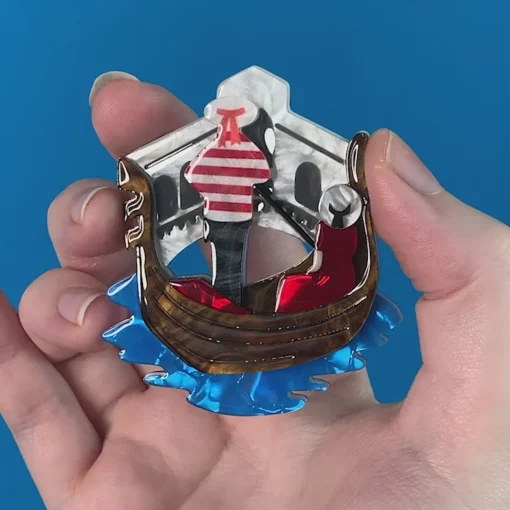 Erstwilder Canals Of Venice Brooch* Brooches