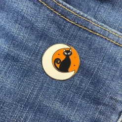 Erstwilder Cara The Halloween Kitty Enamel Pin* Enamel Pins