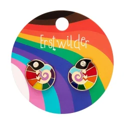 Erstwilder Carmel'S Colourful Chameleon Enamel Stud Earrings* Enamel Earrings