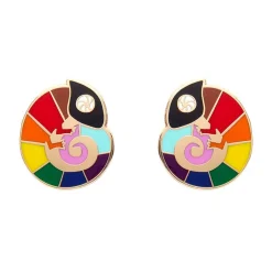 Erstwilder Carmel'S Colourful Chameleon Enamel Stud Earrings* Enamel Earrings