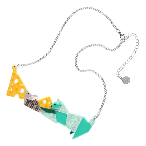Erstwilder Cat And Mouse Necklace* Necklaces