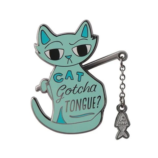 Erstwilder Cat Got Your Tongue Enamel Pin* Enamel Pins