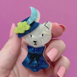 Erstwilder Cat In A Hat Brooch* Brooches