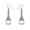 Erstwilder Champagne Glitter Drop Earrings - Silver* Essential Earrings