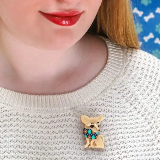 Erstwilder Chi Chi Chihuahua Mini Brooch* Brooches