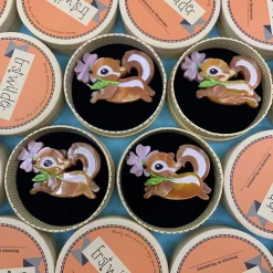 Erstwilder Chocolate The Chipmunk Brooch* Brooches