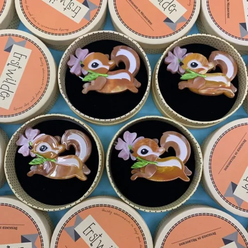 Erstwilder Chocolate The Chipmunk Brooch* Brooches