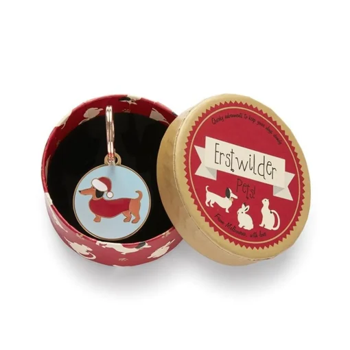 Erstwilder Christmas Spiffy Enamel Pet Charm* Enamel Key Rings