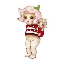 Erstwilder Christmas Sweater Petal Brooch* Brooches