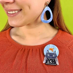 Erstwilder Clairvoyant Cat Brooch* Brooches