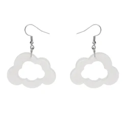 Erstwilder Cloud Glitter Resin Drop Earrings - White* Essential Earrings