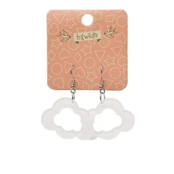 Erstwilder Cloud Glitter Resin Drop Earrings - White* Essential Earrings