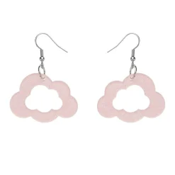 Erstwilder Cloud Glitter Resin Drop Earrings - Pink* Essential Earrings