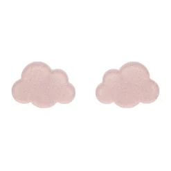 Erstwilder Cloud Glitter Resin Stud Earrings - Pink* Essential Earrings