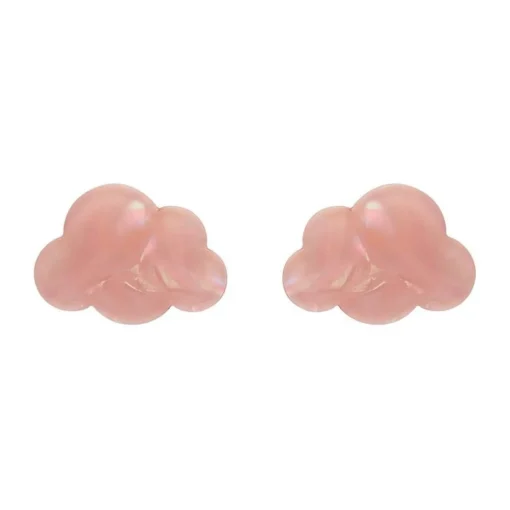 Erstwilder Cloud Solid Glitter Resin Stud Earrings - Pink* Essential Earrings