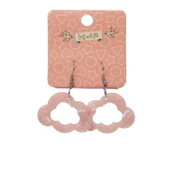 Erstwilder Cloud Solid Glitter Resin Drop Earrings - Pink* Essential Earrings