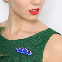 Erstwilder Club Life Dinosaur Brooch* Brooches