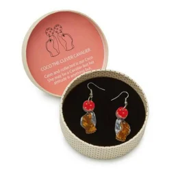 Erstwilder Coco The Clever Cavalier Earrings* Earrings