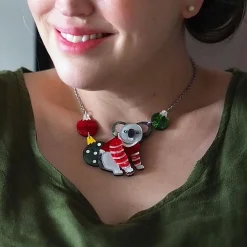 Erstwilder Comfy Christmas Koala Necklace* Necklaces