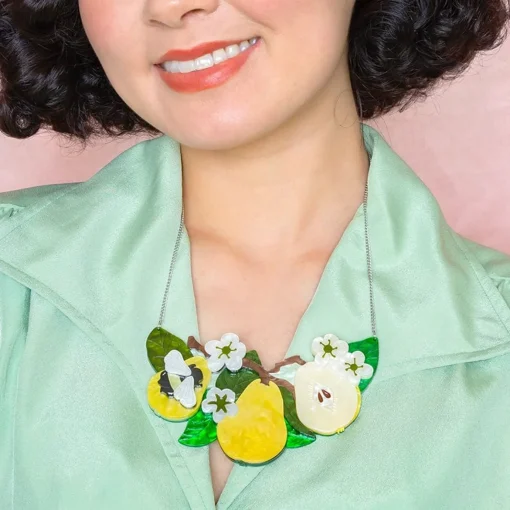 Erstwilder Compare The Pear Statement Necklace* Necklaces