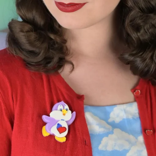 Erstwilder Cozy Heart Penguin Brooch* Brooches