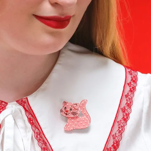 Erstwilder Custard Cat Mini Brooch* Brooches