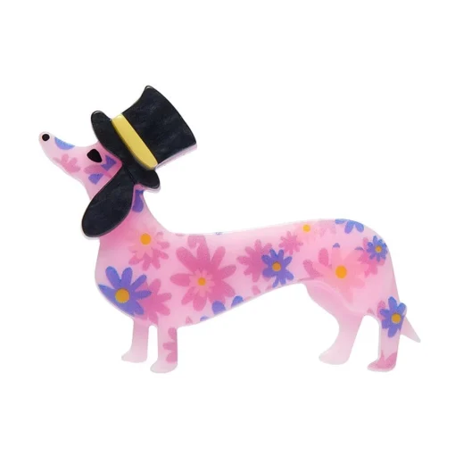 Erstwilder Dapper Dachsund Mini Brooch* Brooches