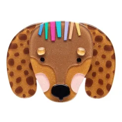 Erstwilder Darcy The Dachshund Brooch* Brooches