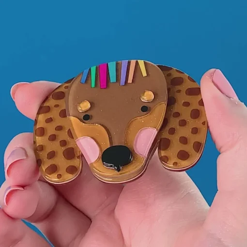 Erstwilder Darcy The Dachshund Brooch* Brooches