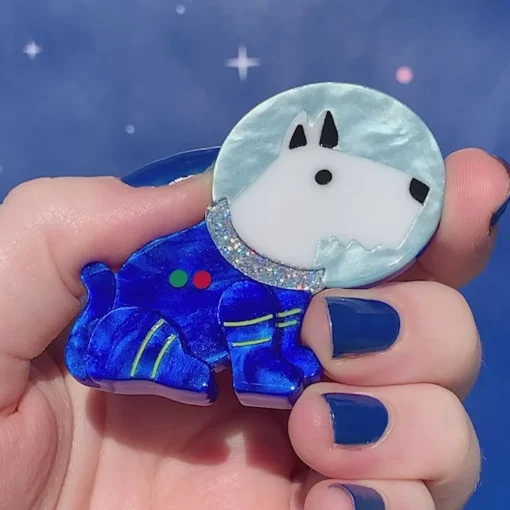 Erstwilder Daring Dogmonaut Brooch* Brooches