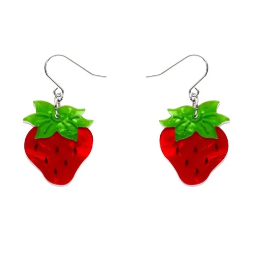 Erstwilder Darling Strawberry Drop Earrings* Earrings