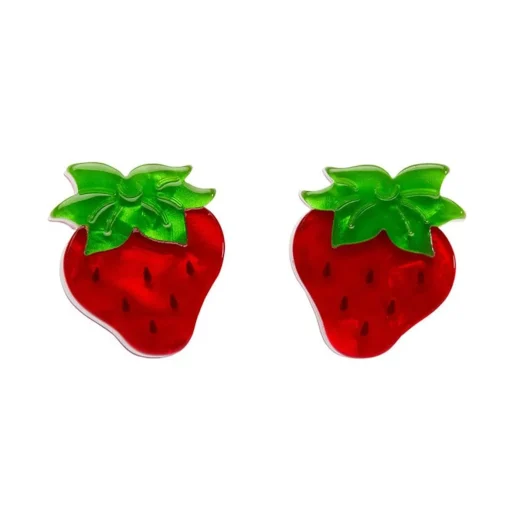 Erstwilder Darling Strawberry Stud Earrings* Earrings