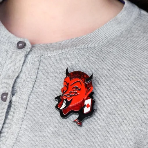 Erstwilder Deal With The Devil Brooch* Brooches