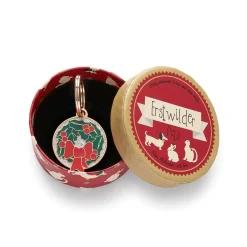 Erstwilder Deck The Halls Enamel Pet Charm* Enamel Key Rings