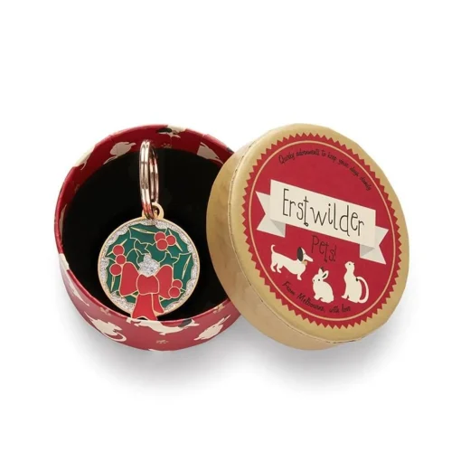 Erstwilder Deck The Halls Enamel Pet Charm* Enamel Key Rings
