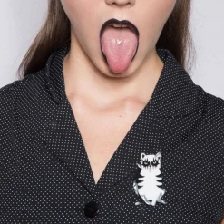 Erstwilder Detroit Rock City Cat Brooch* Brooches