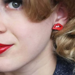 Erstwilder Double Feature Lips Stud Earrings* Earrings