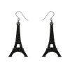 Erstwilder Eiffel Tower Glitter Resin Drop Earrings - Black* Essential Earrings