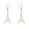Erstwilder Eiffel Tower Solid Resin Drop Earrings - White* Essential Earrings