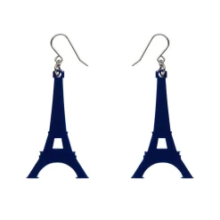 Erstwilder Eiffel Tower Solid Resin Drop Earrings - Blue* Essential Earrings
