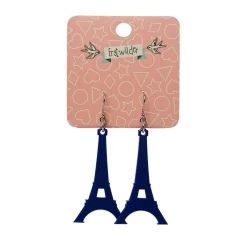 Erstwilder Eiffel Tower Solid Resin Drop Earrings - Blue* Essential Earrings