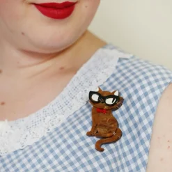 Erstwilder Elissa The Indie Cat Brooch* Brooches