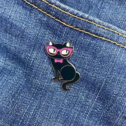 Erstwilder Elissa The Indie Cat Enamel Pin* Enamel Pins
