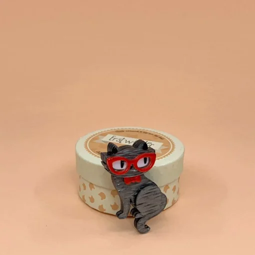 Erstwilder Elissa The Indie Cat Mini Brooch* Brooches