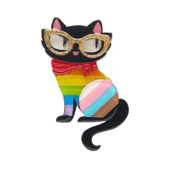 Erstwilder Elissa The Rainbow Cat Brooch* Brooches