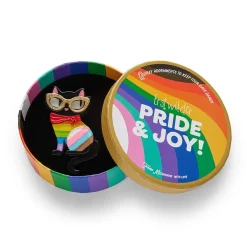 Erstwilder Elissa The Rainbow Cat Brooch* Brooches