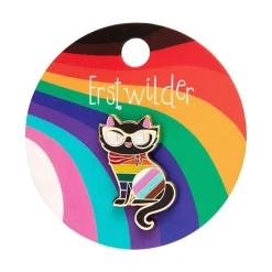 Erstwilder Elissa The Rainbow Cat Enamel Pin* Enamel Pins