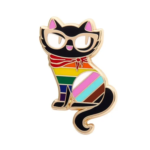 Erstwilder Elissa The Rainbow Cat Enamel Pin* Enamel Pins