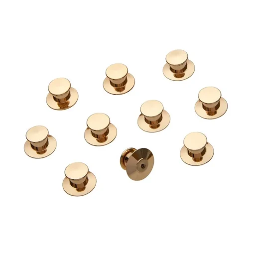 Erstwilder Enamel Pin Metal Locking Clasp 10-Pack - Gold* Components