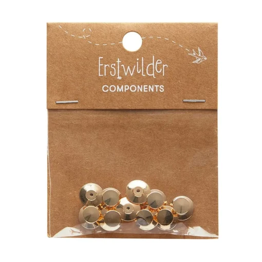 Erstwilder Enamel Pin Metal Locking Clasp 10-Pack - Gold* Components